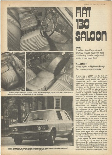 Fiat 130 saloon - fiat, original