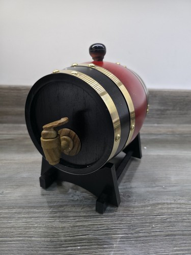 Wooden whiskey barrel - wooden,