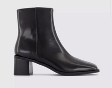 Size 7 Black Leather Ankle