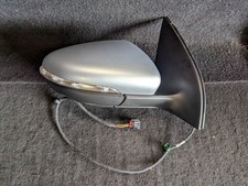 08-13 MK6 VOLKSWAGEN GOLF OS DRIVER SIDE ELECTRIC WING MIRROR REFLEX SILVER LA7W