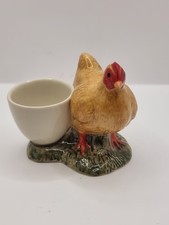 QUAIL POTTERY MARAN CHICKEN EGG CUP EGGCUP  GREAT GIFT VGC