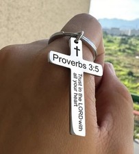 Bible Verse Keychain Christian