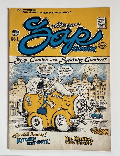 Zap comix 3rd print 1968 - comix,