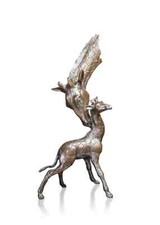 Giraffe Mother Baby Bronze Foundry Cast Sculpture Michael Simpson 1124 *