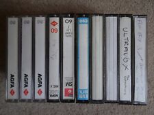10 x Audio Tapes / Audio Cassettes - 60 - AGFA/EMI/BASF - USED (Sold as Blanks)
