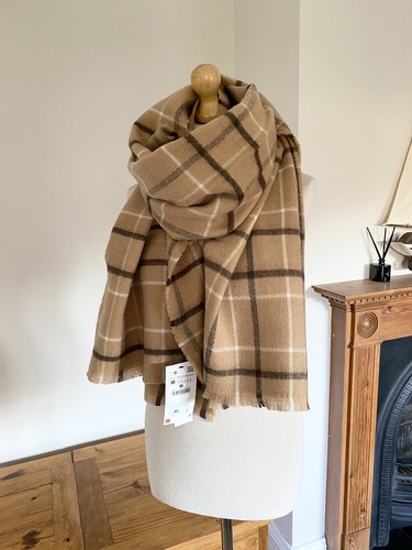 Zara camel super soft checked - soft,