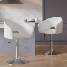 Velvet Adjustable Bar Stool