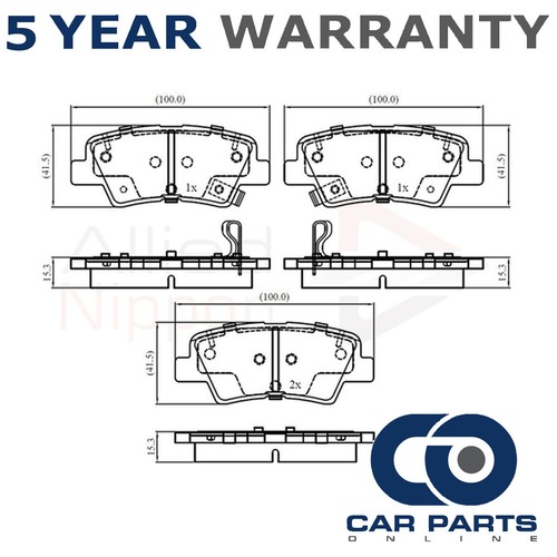Brake pads set front - front, rear