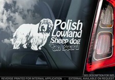 Polish Lowland Sheepdog Car