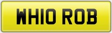 PERSONALISED WHO ROBERT CAR