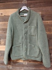 Folk Olive Green Sherpa Fleece