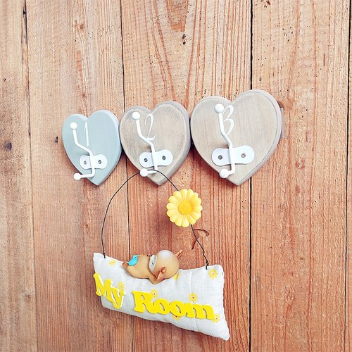 Wood hooks over door - , for