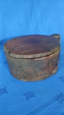 Early Naive Hand Carved Wooden Spice Box