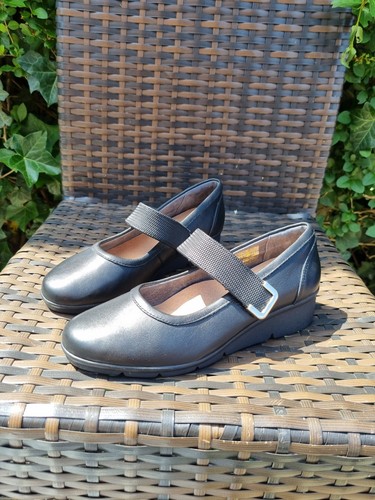 Damart black leather ballet - damart,
