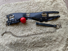 Black Faux Leather Collar