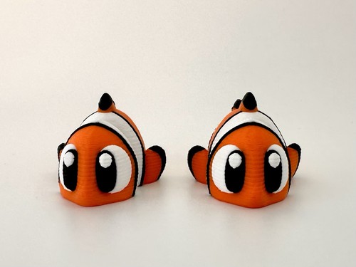 Printed clown fish - 3d,