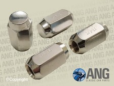 MG MIDGET '67 , AUSTIN HEALEY SPRITE MkIV 3/8" ROSTYLE CHROME WHEEL NUTS x 4