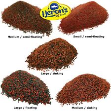 HERONS Cichlid Duo Pellets - 5 new types OMEGA-3 COLOUR ENHANCING MALAWI FOOD