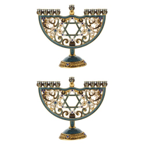 2pcs multi color metal candle - color,