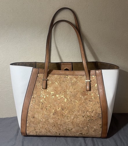 Chico cork tote bag - bag, white
