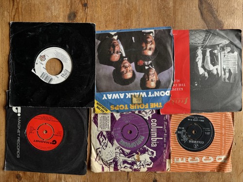 Vintage vinyl singles - vintage,
