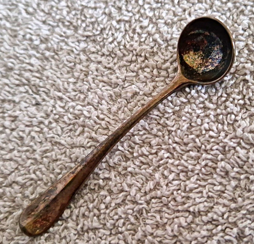 Antique silver spoon - antique,