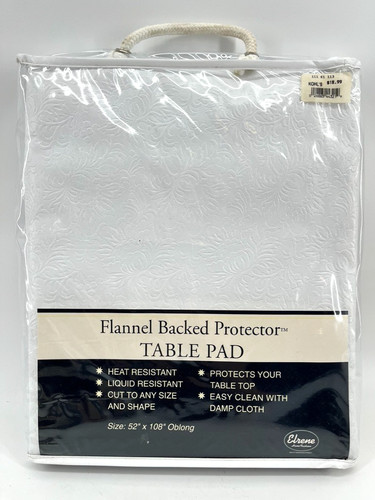 Flannel backed table pad - table,