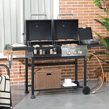 Dual fuel bbq grill - fuel,