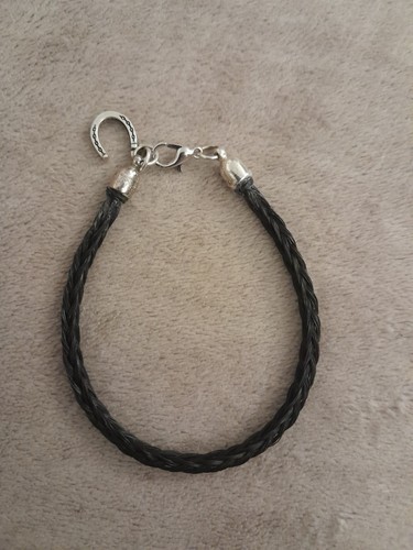 Horse hair bracelet made with - horse,