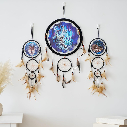 Wolf dream catcher - wolf, for