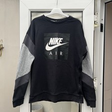 Nike Air Crewneck Sweater Sized Medium Black And Grey