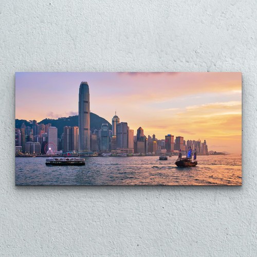 Hanging photo glass print - glass,