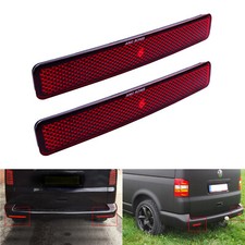 For VW T5 Transporter Caravelle 03-11 Rear Bumper Reflector Light Cover Red Lens