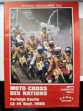 MOTO-CROSS  DES NATIONS   -  FARLEIGH  CASTLE -    PROGRAMME - 1980