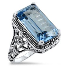 DECO 925 STERLING SILVER 8 Ct