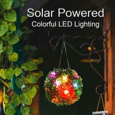LED Solar Powered Topiary Ball