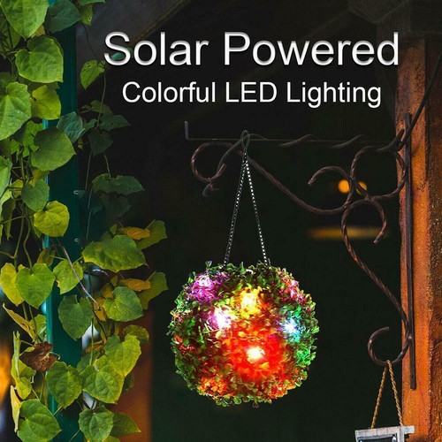 Led solar powered topiary - powered, ball