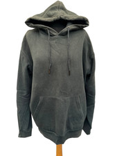 Zara Sweatshirt hoodie size M green cotton blend womens