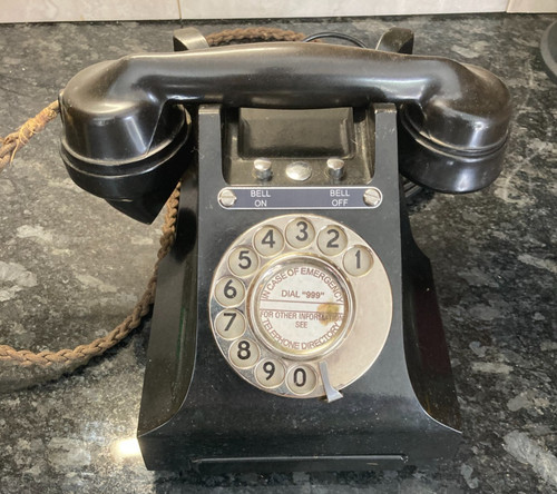 Gpo bakelite telephone type - bakelite,