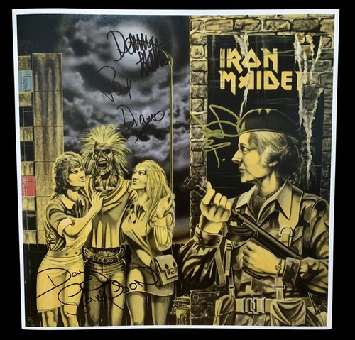 Signed iron maiden - signed, dianno