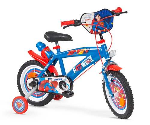 Kids superman bike blue - kids, red
