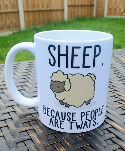 Novelty 11oz mug sheep - mug, because