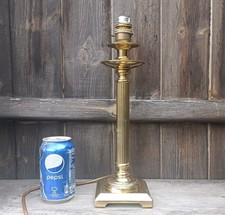 Vintage Quality Brassware Cast Brass Reeded Fluted Column Table Lamp Base 1995