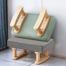 Wooden Sofa Stool Ottoman Footrest Seat Chair Footstool Change Shoes Furniture
