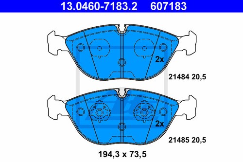 New brake pad set - brake, disc