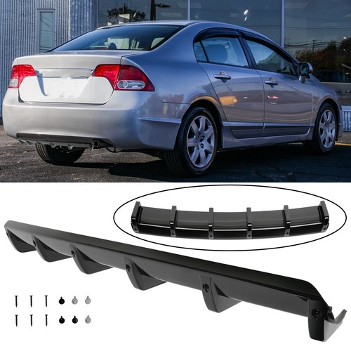 Gloss black rear bumper - rear,