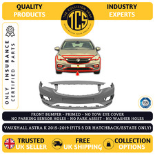 VAUXHALL ASTRA K 2015-2019 FRONT BUMPER PRIMED 5 DOOR NO PDC INSURANCE CERTIFIED