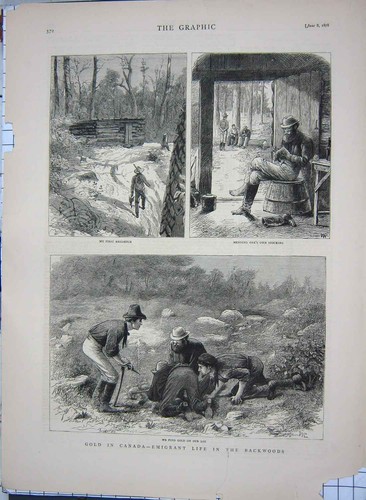 Original old antique print - original,