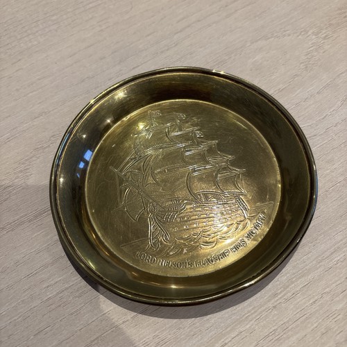 Vintage brass plate with - vintage,