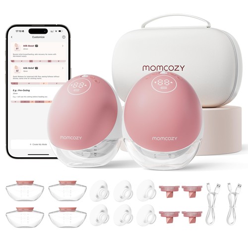 Momcozy hands free breast pump - hands,